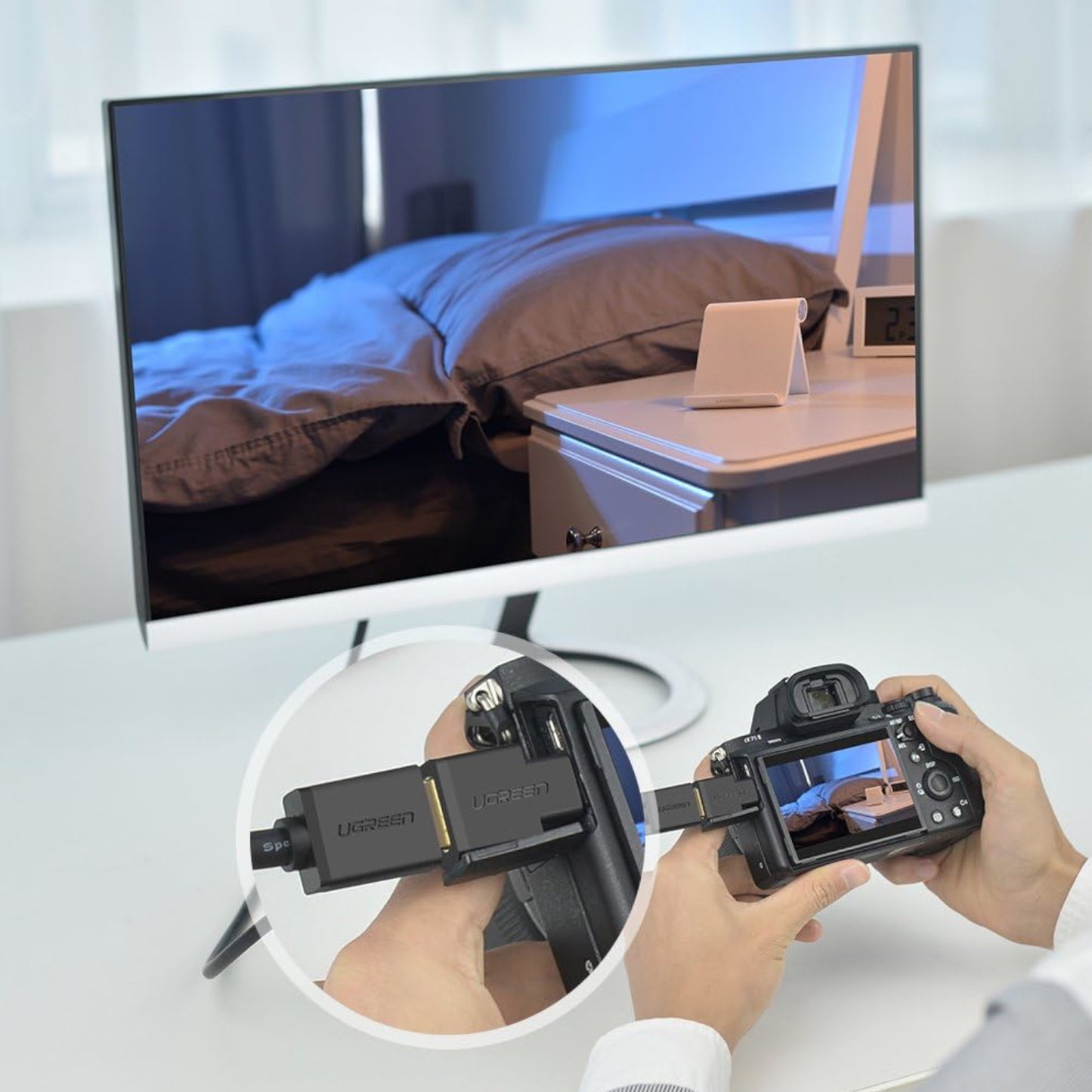 UGREEN Micro HDMI Male to HDMI Female Adapter - Black - Stellar Technologies
