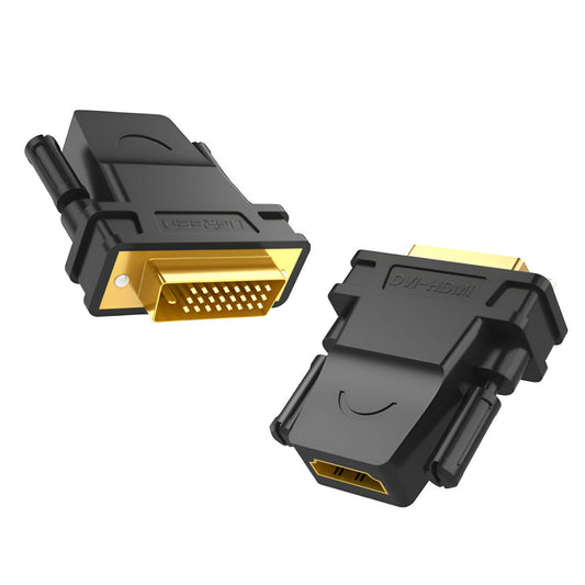 UGREEN 20124-20124 DVI (24+1) Male to HDMI Female Adapter - Black - Stellar Technologies
