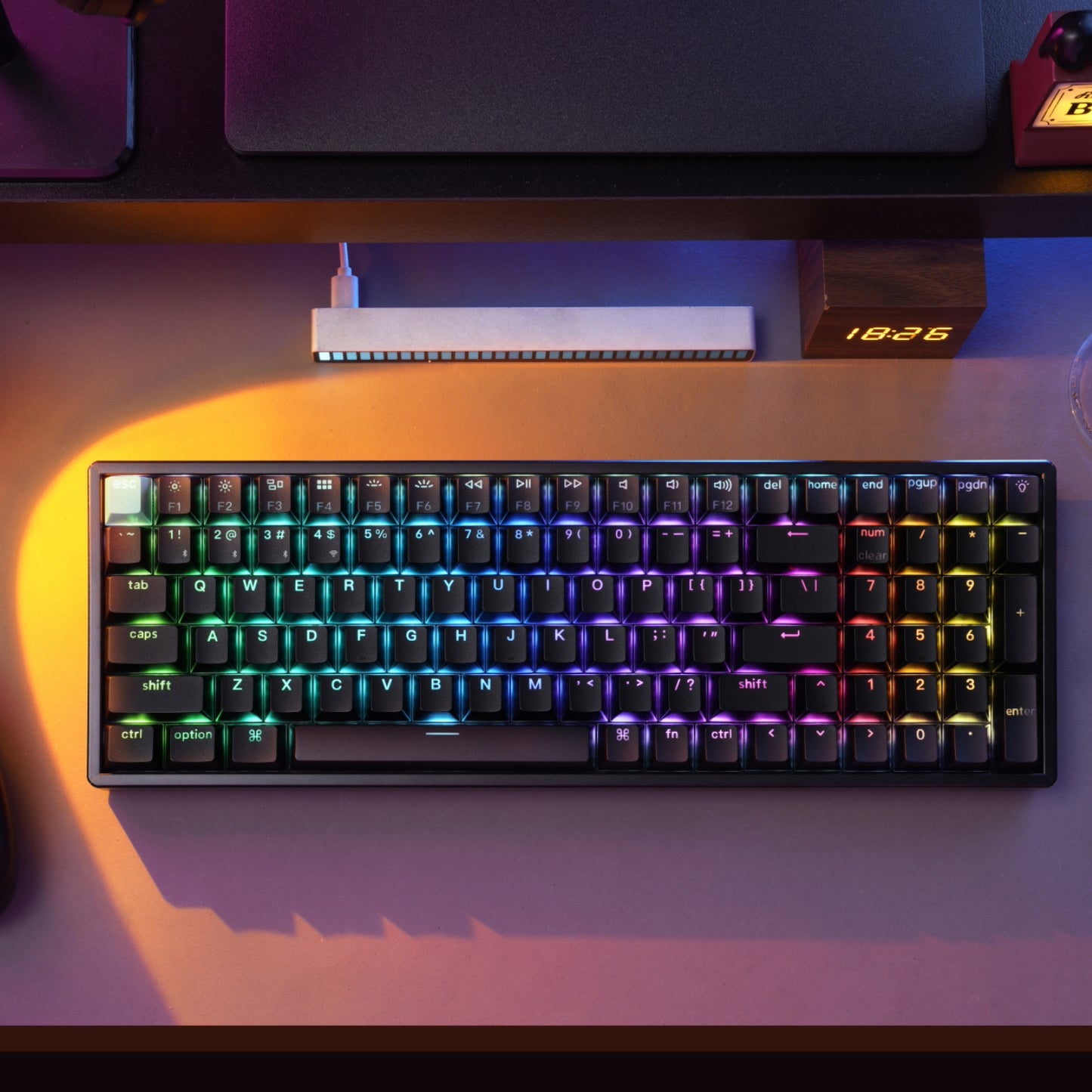 Keychron K4 HE 96% Magnetic Switch Hot-Swap RGB Wireless Keyboard - Black - Stellar Technologies