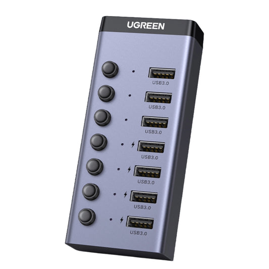 UGREEN 7 in 1 USB 3.0 Hub-Grey - Stellar Technologies