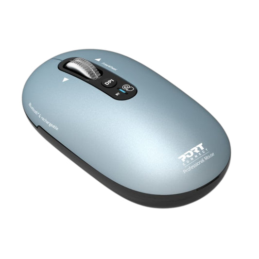 Port Connect PURE MAC Rechargeable Wireless and Bluetooth Mouse - Storm - Stellar Technologies