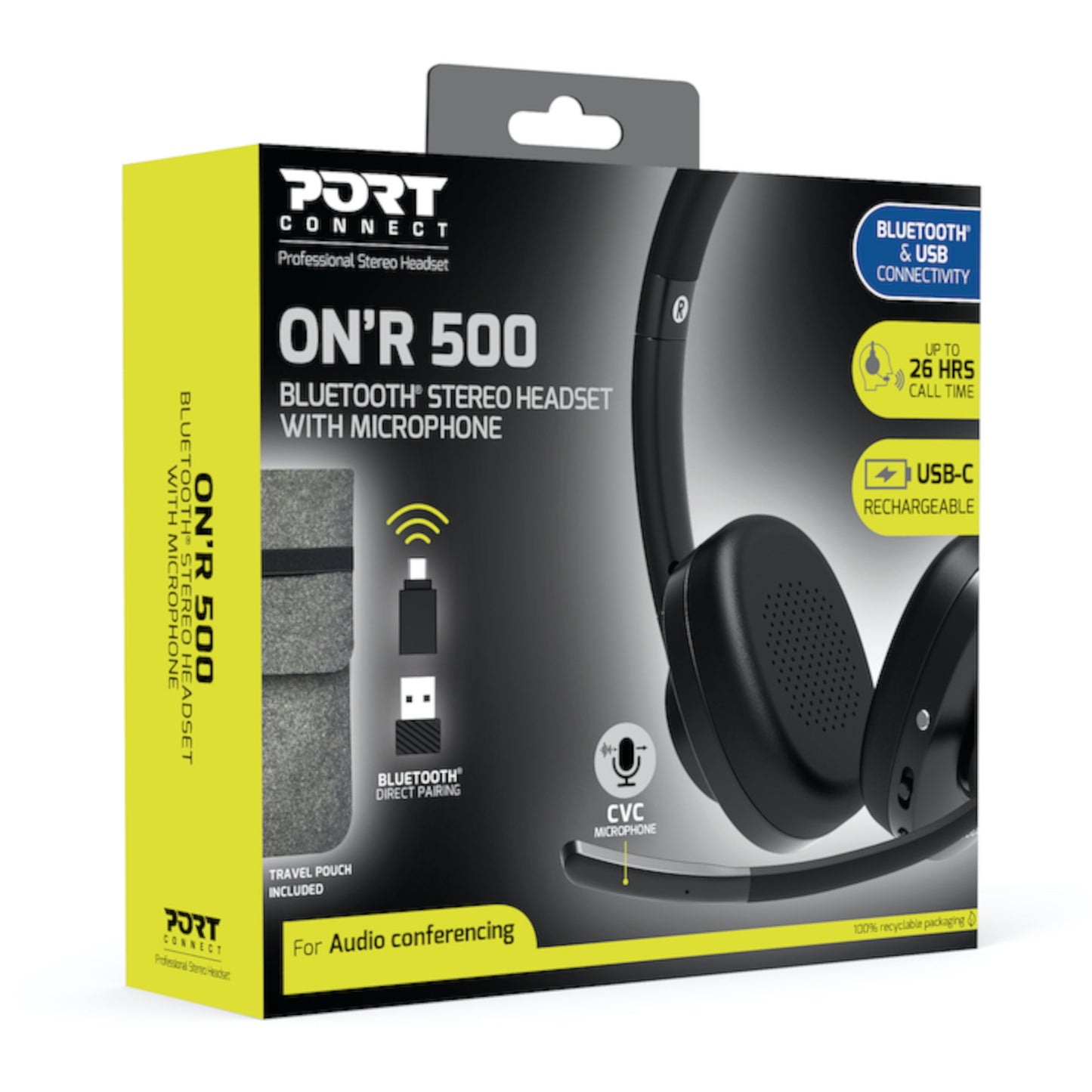 Port Connect ON’R 500 Bluetooth® Stereo Headset - Stellar Technologies