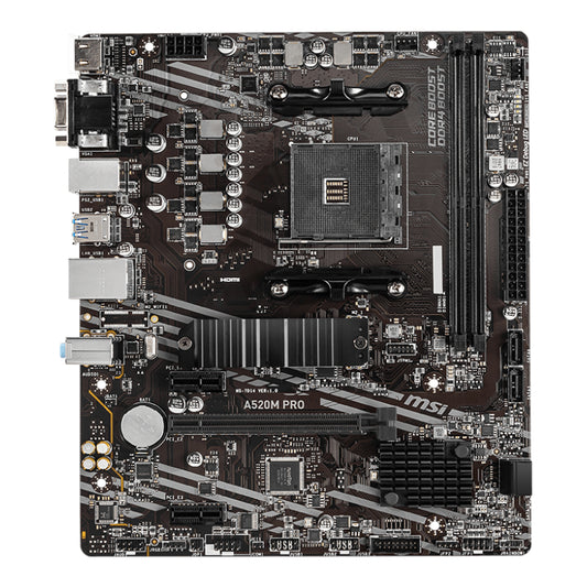 MSI A520M-PRO AMD AM4 MATX Gaming Motherboard - Stellar Technologies