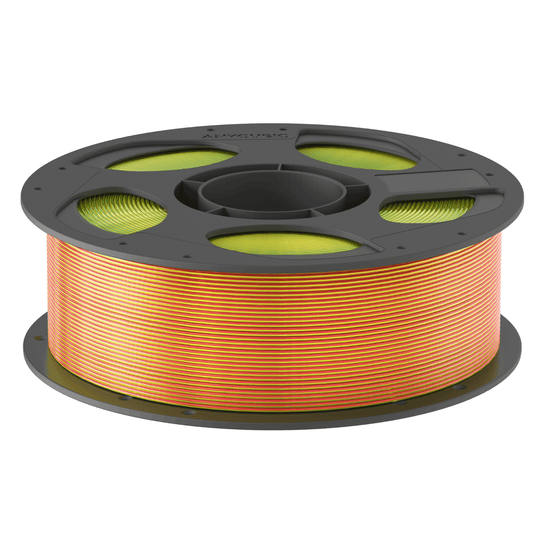 Anycubic PLA Silk Tri-Colour Filament - Red, Yellow & Green