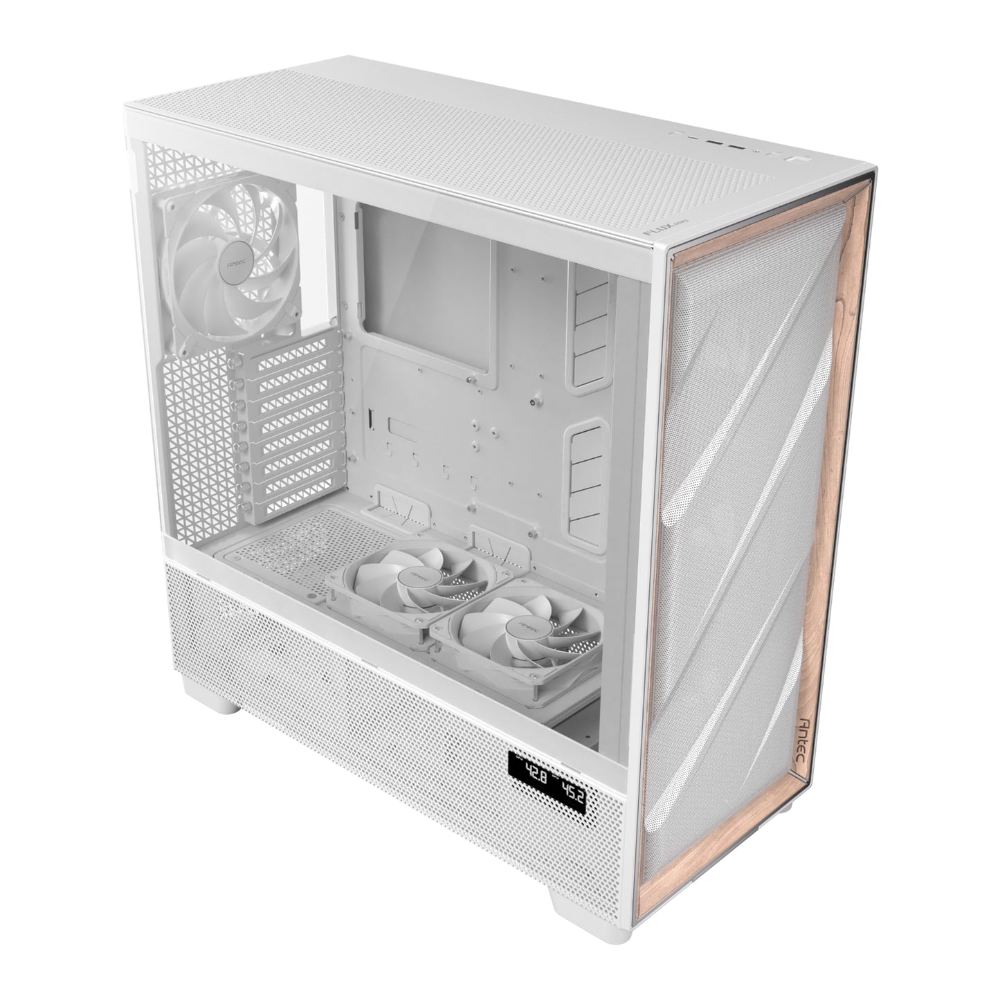 Antec FLUX PRO E-ATX Full Tower Gaming Chassis - White - Stellar Technologies