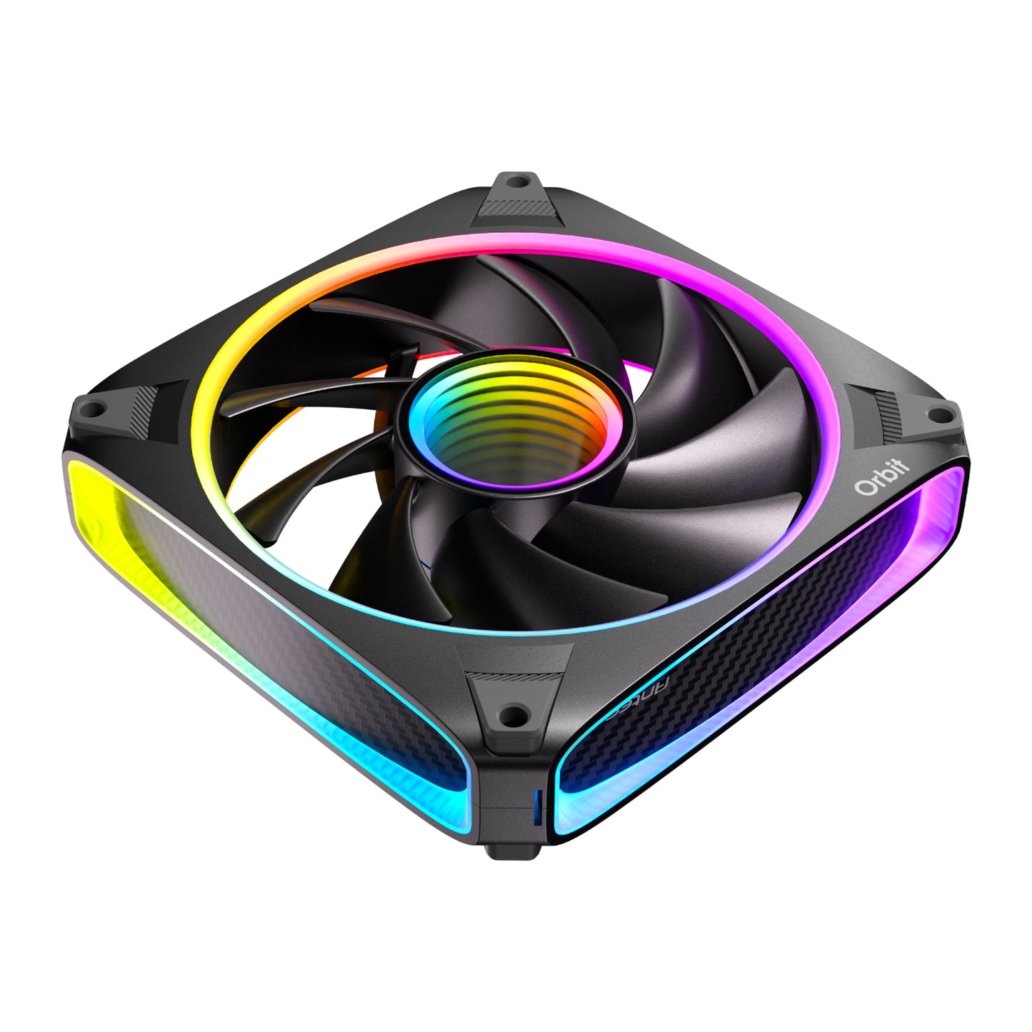 Antec ORBIT PWM 120mm ARGB Fan 3 Pack - Black - Stellar Technologies