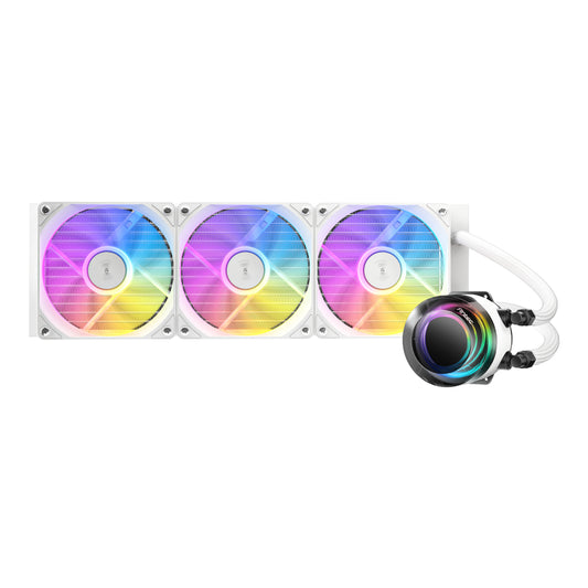 Antec VORTEX LUM 360 ARGB AIO CPU Liquid Cooler - White - Stellar Technologies