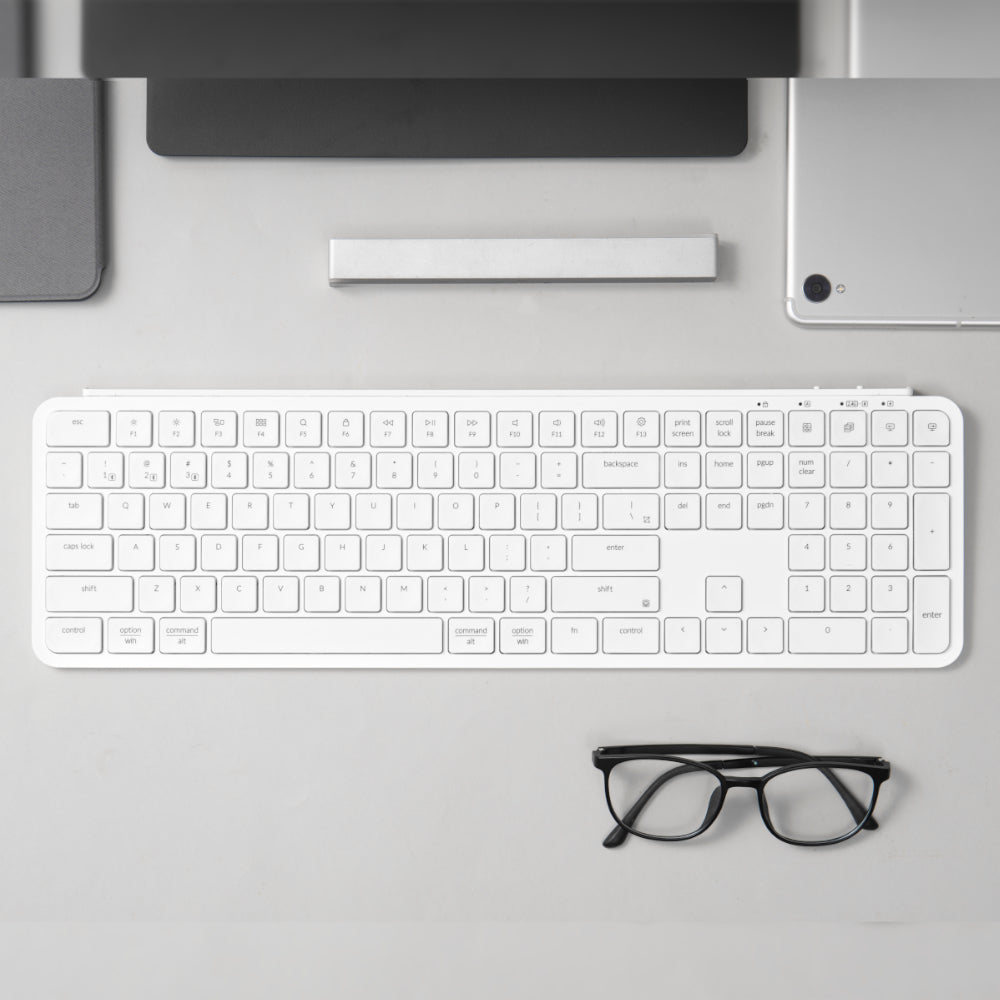 Keychron B6 Pro Ultra-Slim 100% Wireless Keyboard - Ivory White - Stellar Technologies