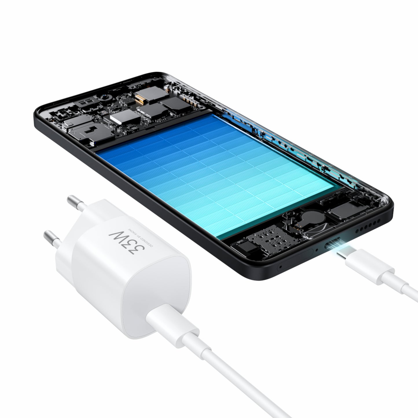 Xiaomi 33W Nano USB Type-C Charger-White - Stellar Technologies