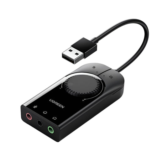 UGREEN CM129-40964 USB-A to 3.5mm External Stereo Sound Adapter - Black - Stellar Technologies