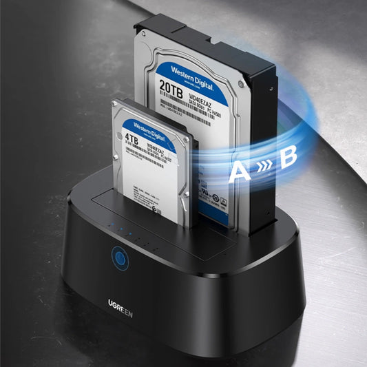 UGREEN CM198 3.5/2.5 inch SATA HDD/SDD USB3.0 Docking Station - Stellar Technologies