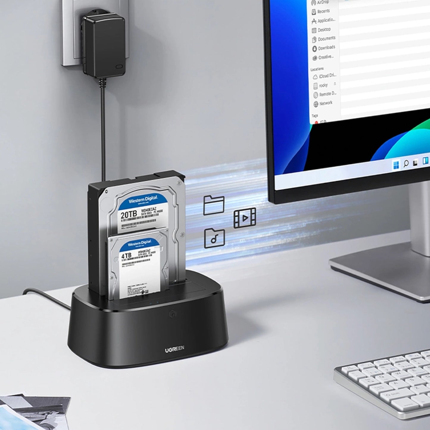 UGREEN CM198 3.5/2.5 inch SATA HDD/SDD USB3.0 Docking Station - Stellar Technologies