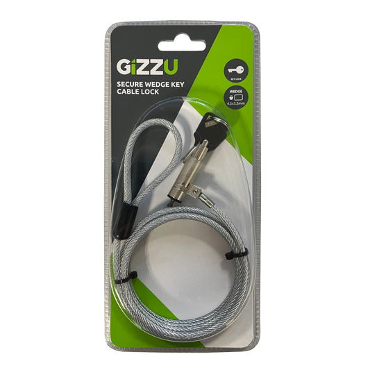 GIZZU 1.8m Wedge Cable Lock - Stellar Technologies