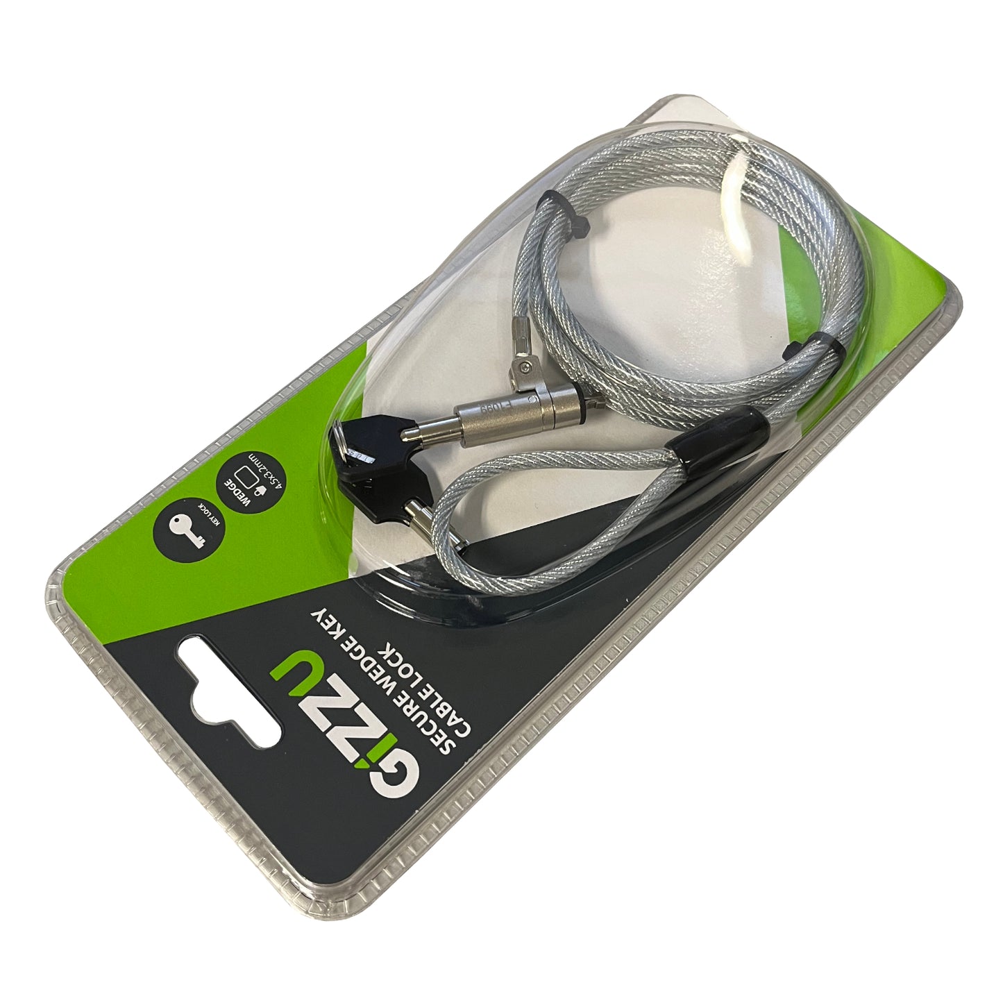 GIZZU 1.8m Wedge Cable Lock - Stellar Technologies