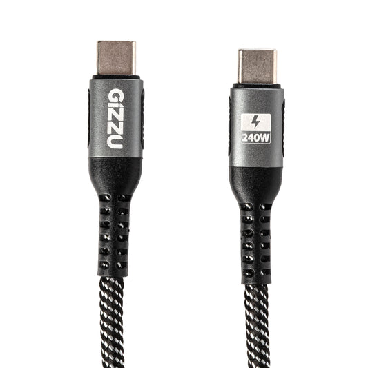 GIZZU 240W 480Mbps Type-C 1m Cable - Stellar Technologies