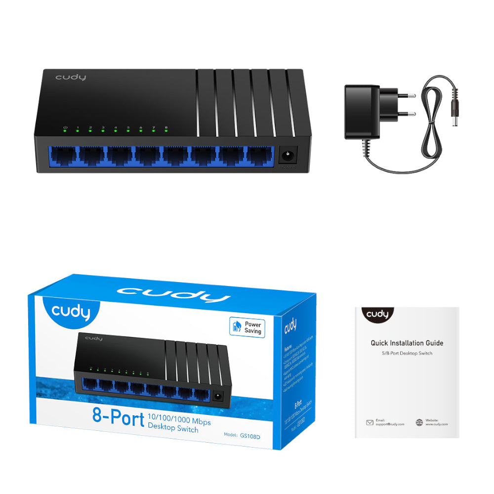 Cudy 8-Port Gigabit Desktop Switch - Stellar Technologies
