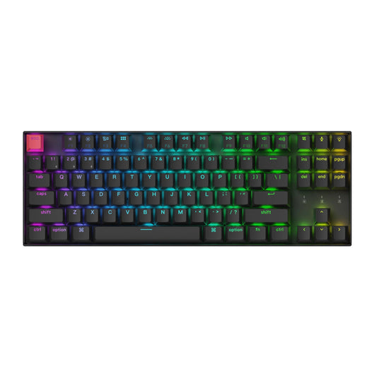 Keychron K8 80% TKL Wireless Mechanical Keyboard V2 Red Switches - Black - Stellar Technologies