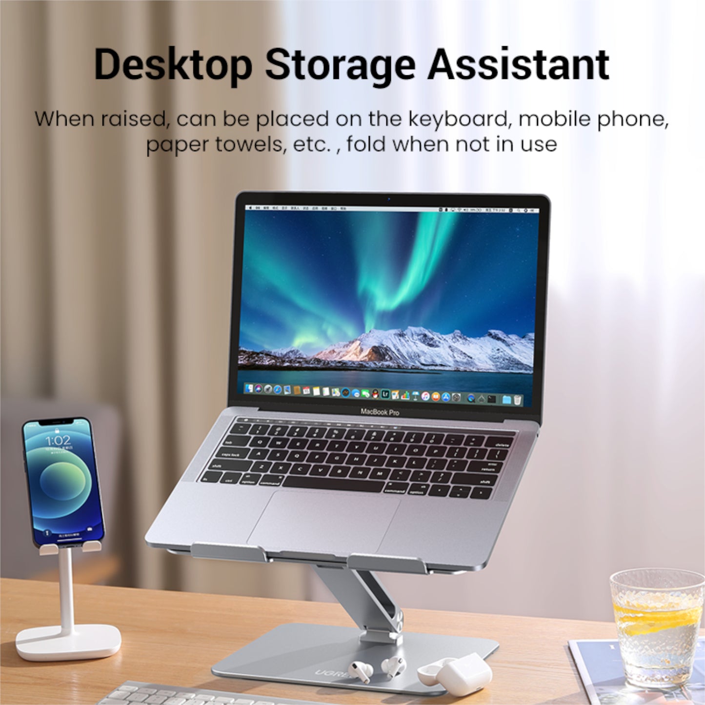 UGREEN Adjustable Laptop Stand (Silver) - Stellar Technologies