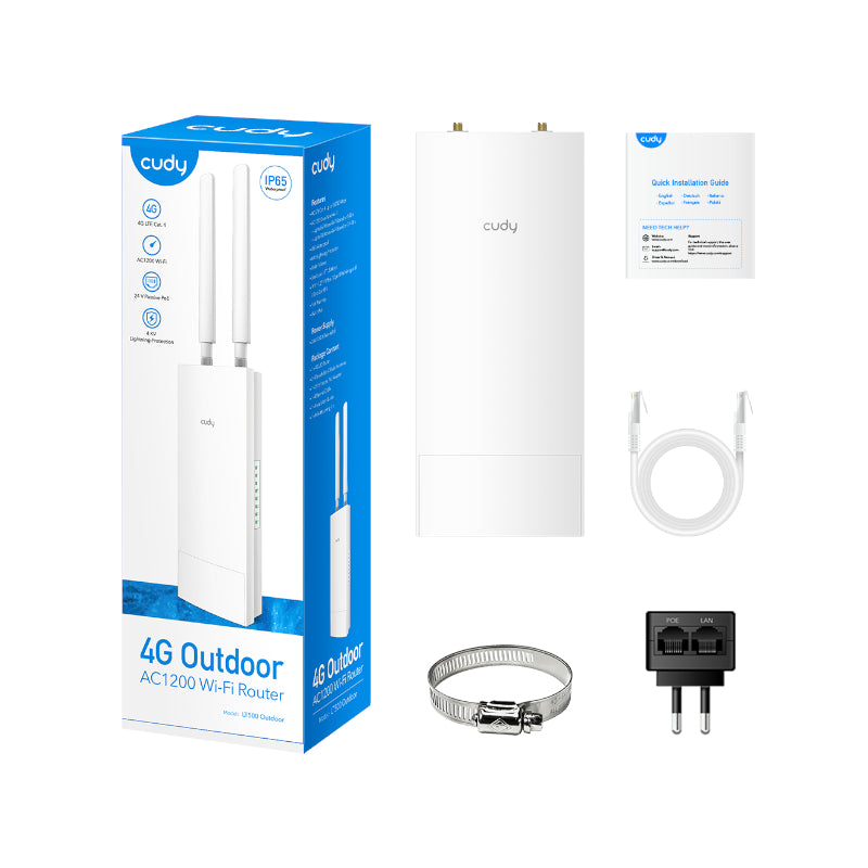 Cudy AC1200 WiFi 4G LTE Cat4 Outdoor Router - Stellar Technologies