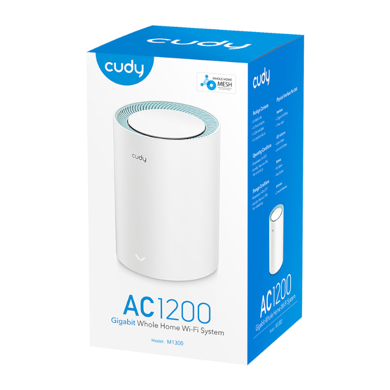 Cudy AC1200 Wi-Fi Mesh Kit 1 Pack With Gigabit - Stellar Technologies
