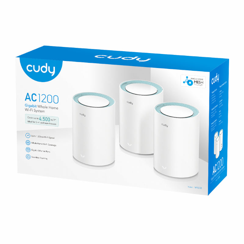 Cudy AC1200 Wi-Fi Mesh Kit 3 Pack With Gigabit - Stellar Technologies