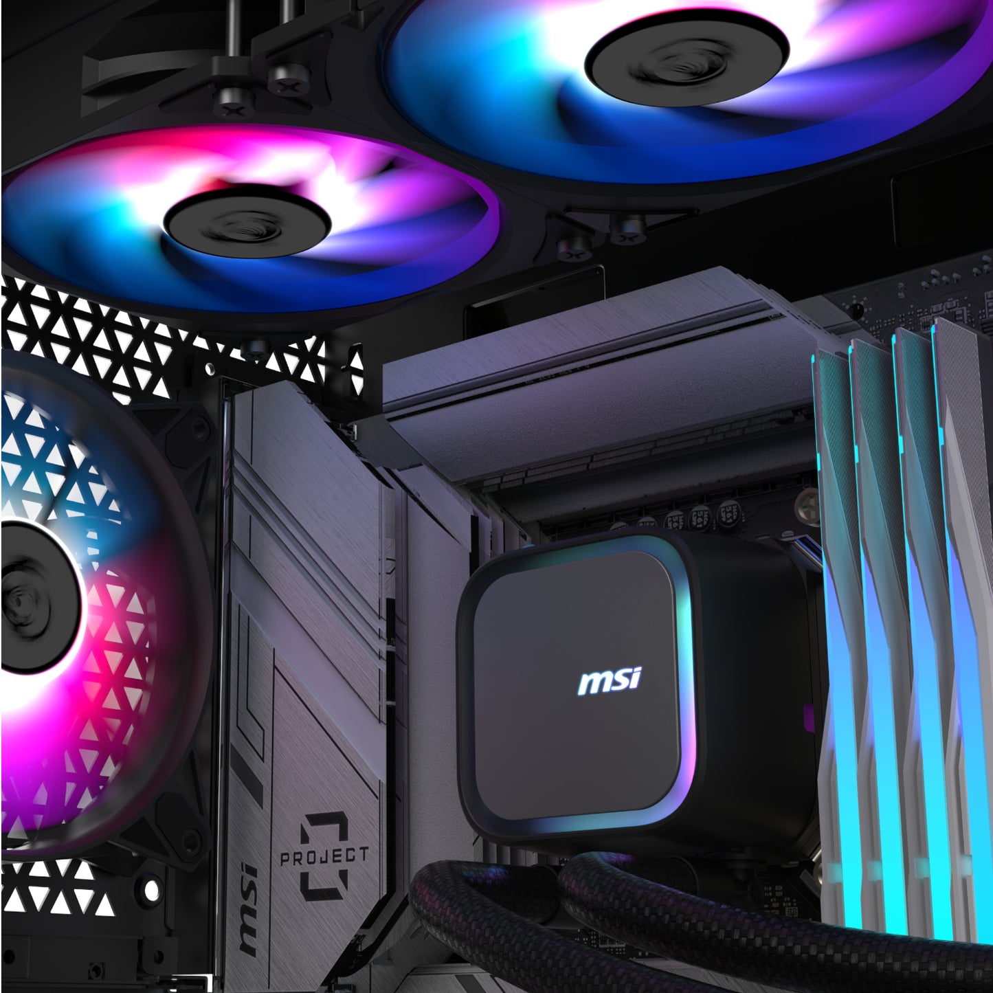 MSI MAG Coreliquid A13 240 AIO Liquid CPU Cooler - Black - Stellar Technologies