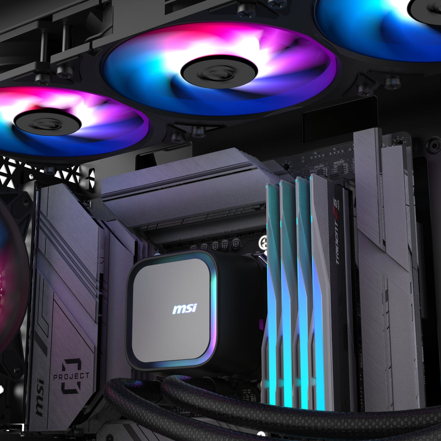 MSI MAG Coreliquid A13 360 AIO Liquid CPU Cooler - Black - Stellar Technologies