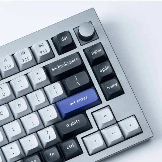 Keychron Double Shot KSA PBT Keycap Set - Dark Grey/White Smoke - Stellar Technologies