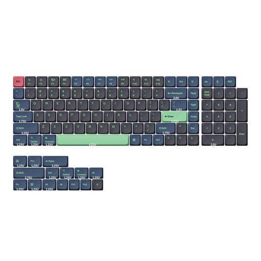 Keychron Low Profile Dye-Sub PBT LSA Full Set Keycap Set - Hacker Edition (133 Keys, PBT, Low Profile) - Stellar Technologies
