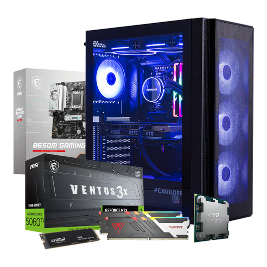 PCBuilder Ryzen 5 9600X NEXUS Windows 11 Gaming PC - Stellar Technologies