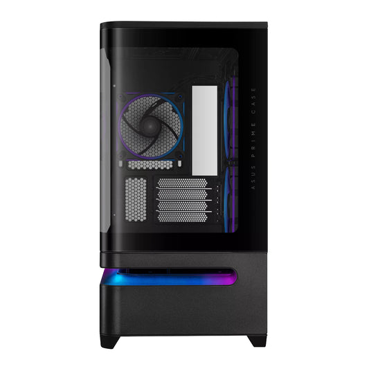 Asus Prime AP202 ARGB Curved Tempered Glass Micro-ATX Chassis - Black - Stellar Technologies