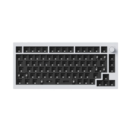 Keychron Q1H-P1 QMK Wireless Custom Keyboard - White - Stellar Technologies