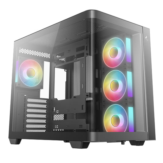 DeepCool CG530U 4F ATX Gaming Chassis - Black - Stellar Technologies