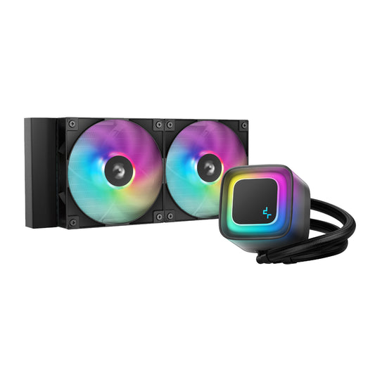 DeepCool LE240 V2 240mm ARGB AIO CPU Liquid Cooler - Black - Stellar Technologies