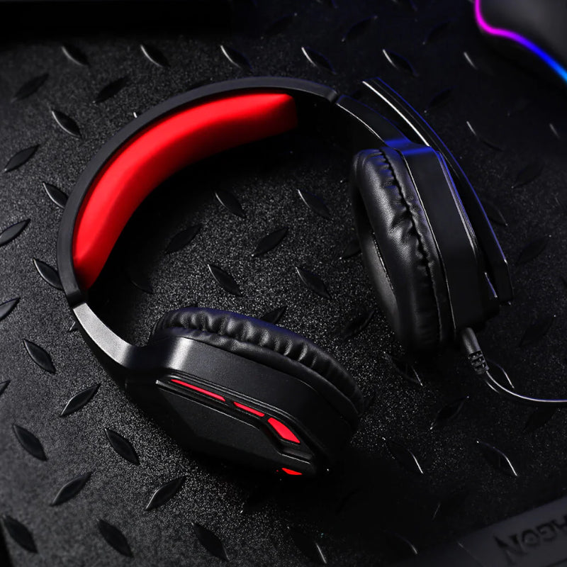REDRAGON Over-Ear THEMIS Aux Gaming Headset - Black - Stellar Technologies