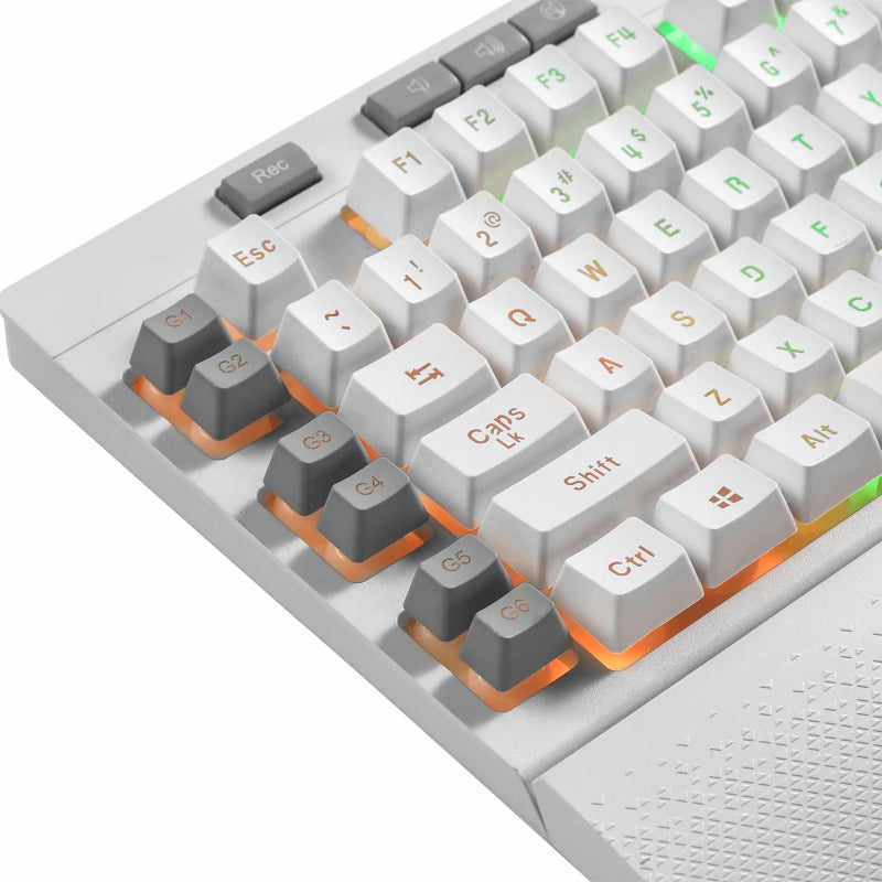 REDRAGON SHIVA Membrane Keyboard - White - Stellar Technologies