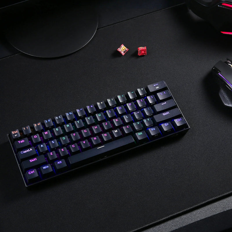 REDRAGON DRACONIC PRO Mechanical 61 Key|Bluetooth 5.0|RGB 9 Colour Modes|Rechargable Battery|Type-C - Stellar Technologies