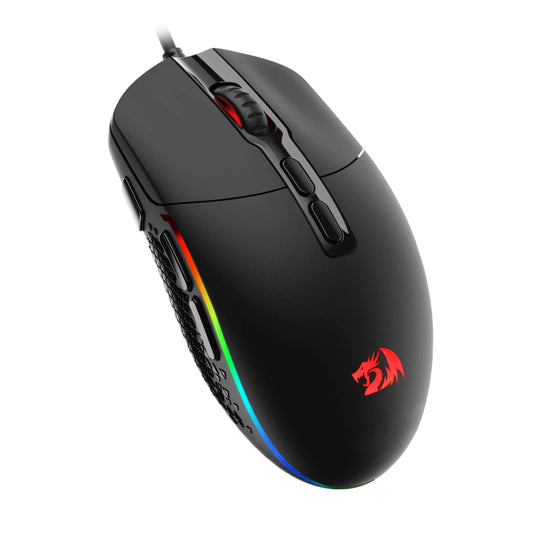 Redragon M719 INVADER RGB 10000 DPI Wired Optical Gaming Mouse - Black - Stellar Technologies