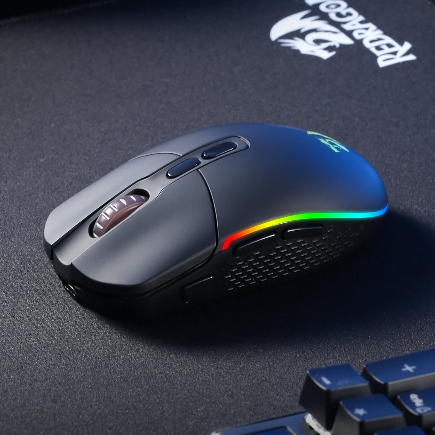 Redragon M719 Pro INVADER 10000DPI 2.4GHz Wireless Gaming Mouse - Black - Stellar Technologies