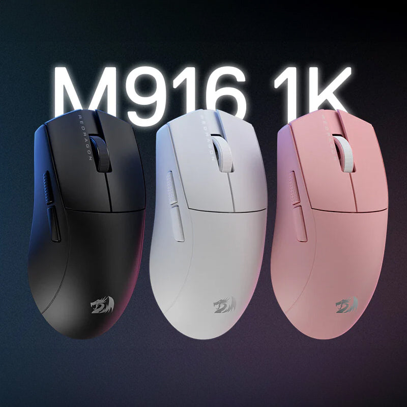 REDRAGON M916 PRO 1K 3-Mode Wireless Gaming Mouse - Black - Stellar Technologies