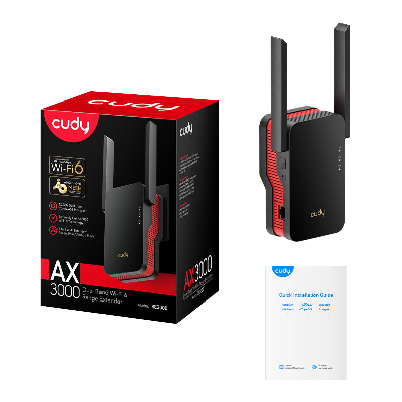 Cudy AX3000 WiFi Range Extender - Stellar Technologies