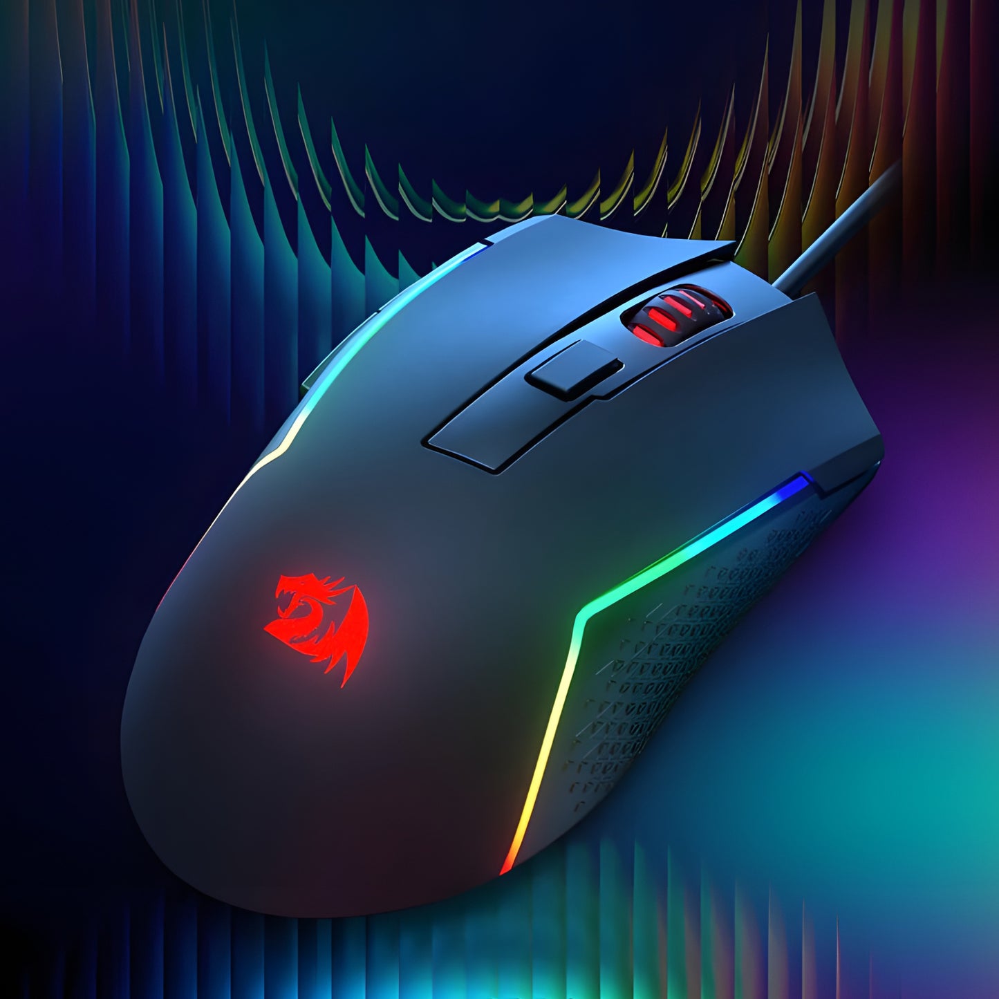 Redragon M616 TRIDENT 10000DPI RGB Gaming Mouse - Black - Stellar Technologies