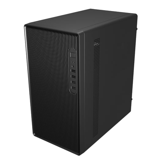 FSP S120 M-ATX Mid Tower Desktop Chassis - Black - Stellar Technologies