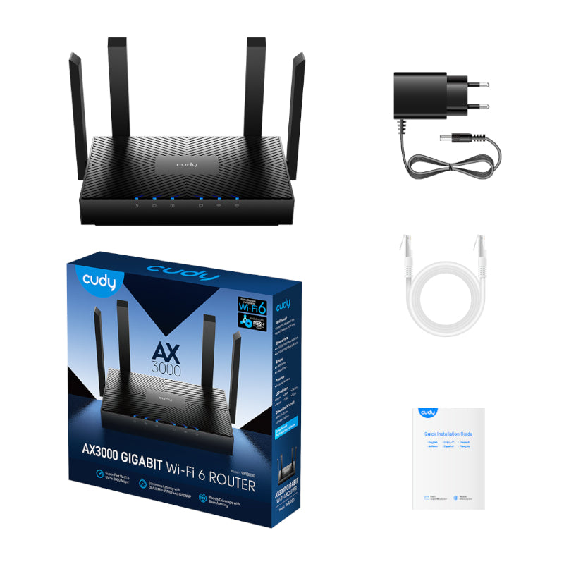 Cudy AX3000 Gigabit Wi-Fi 6 Mesh Router - Stellar Technologies