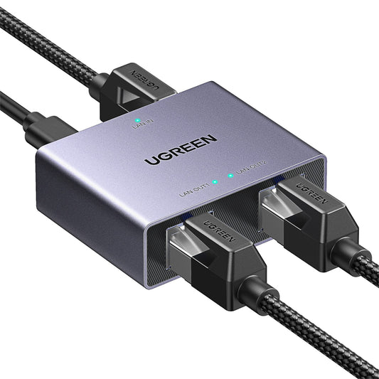 UGREEN 1-to-2 Gigabit Ethernet Splitter, 1000Mbps LAN Network Adapter - Stellar Technologies
