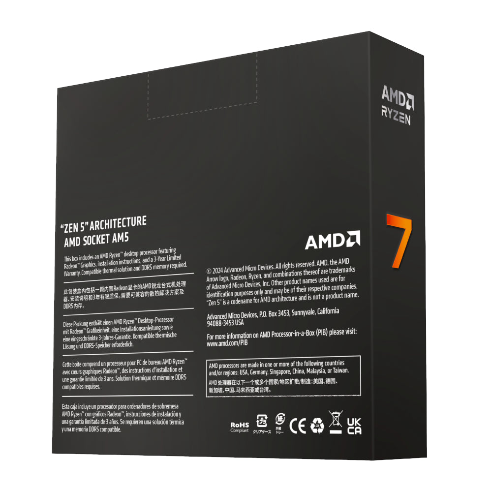 AMD RYZEN 7 9700X 8-Core 3.8GHz AM5 CPU - Stellar Technologies