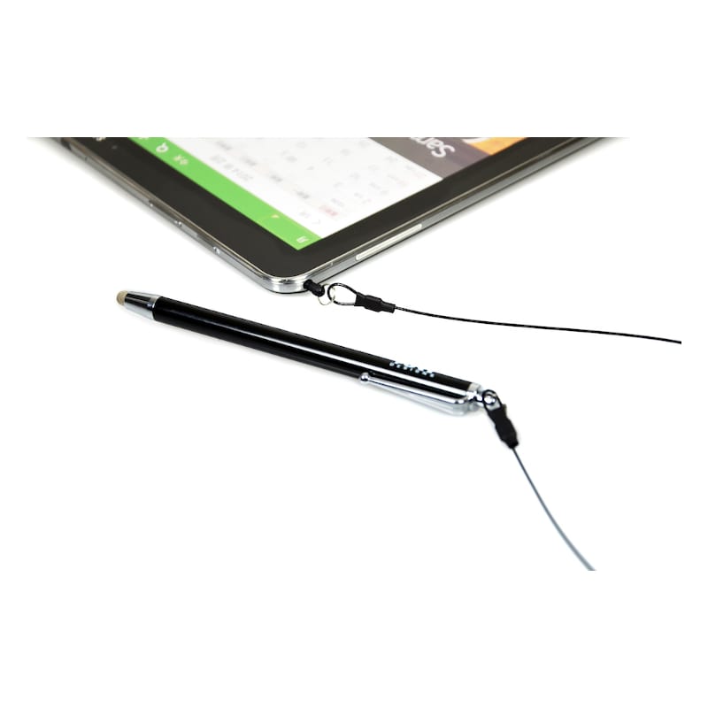 Port Designs Metallic Tip Stylus with 40cm Cable - Black - Stellar Technologies