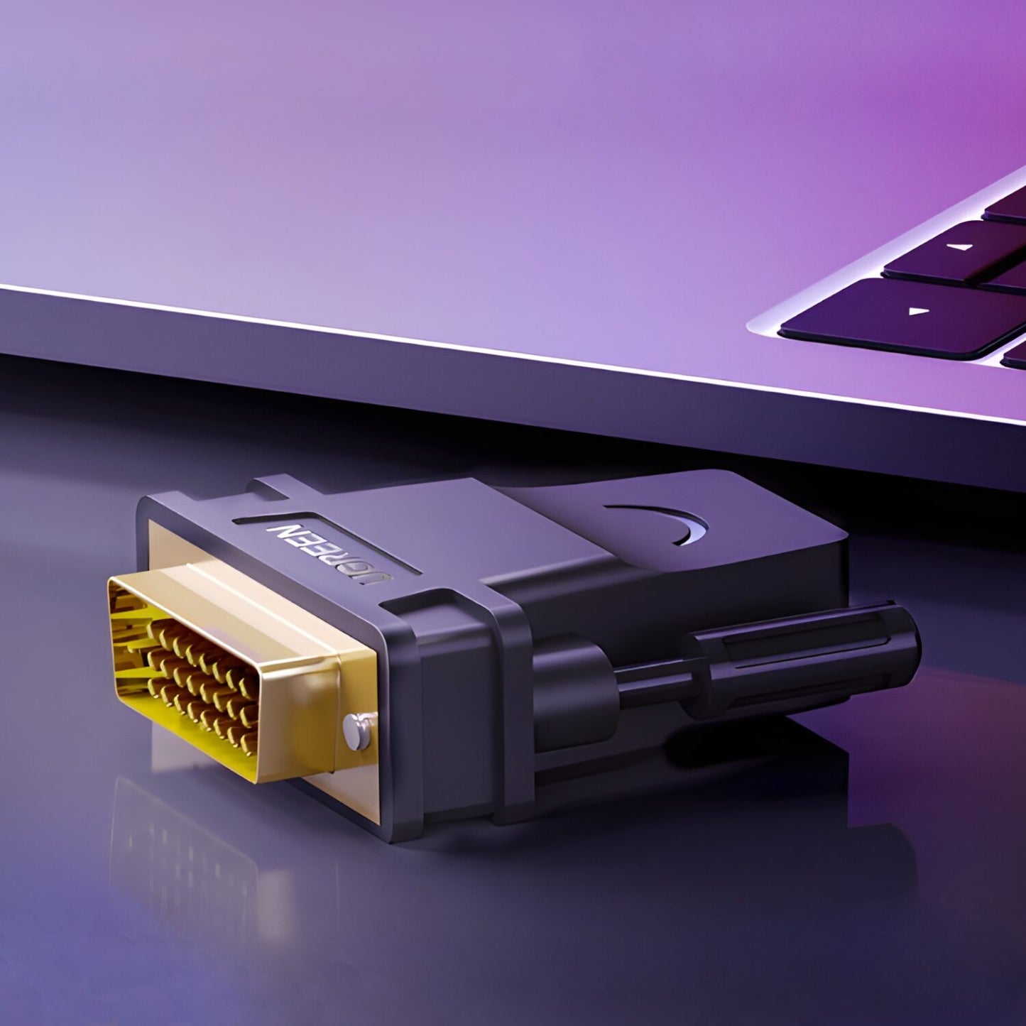 UGREEN 20124-20124 DVI (24+1) Male to HDMI Female Adapter - Black - Stellar Technologies