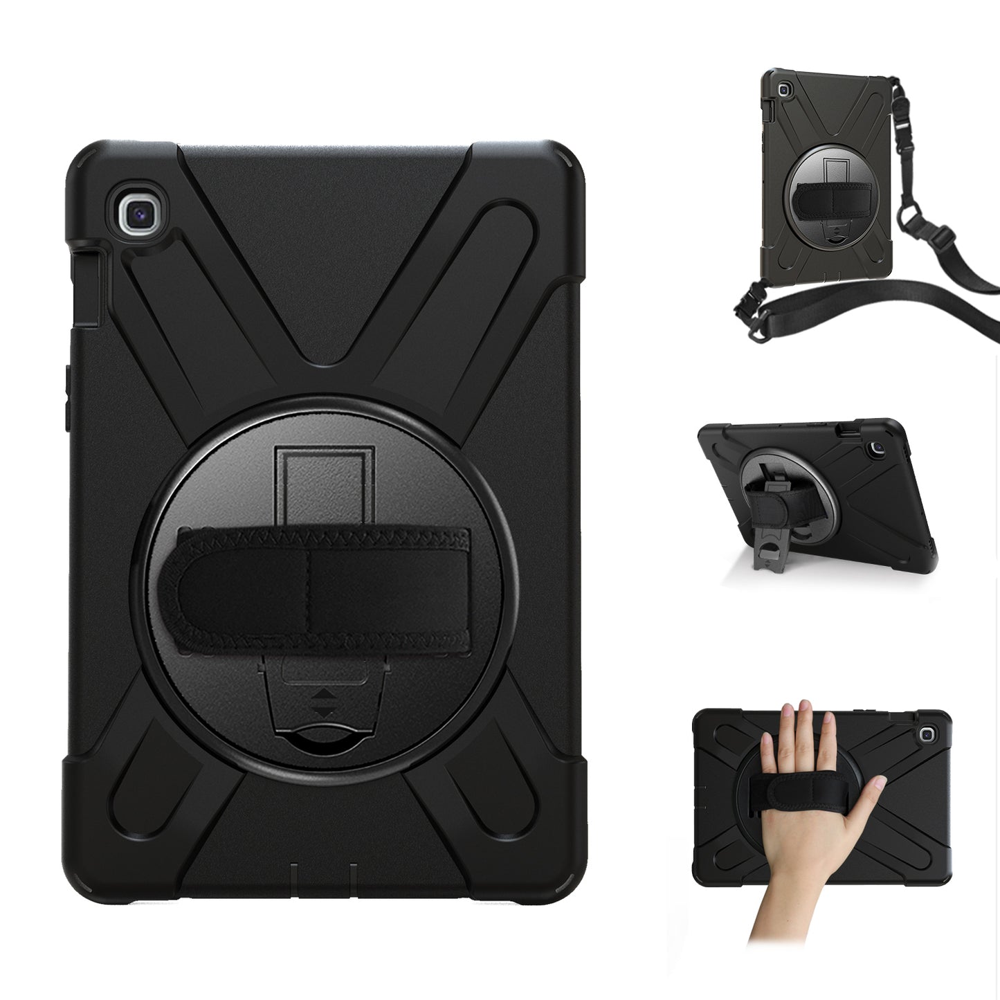 Port Designs Pro Shock 360 Rugged Protective and Rotative Folio for Samsung Galaxy Tab A9+ - Black - Stellar Technologies