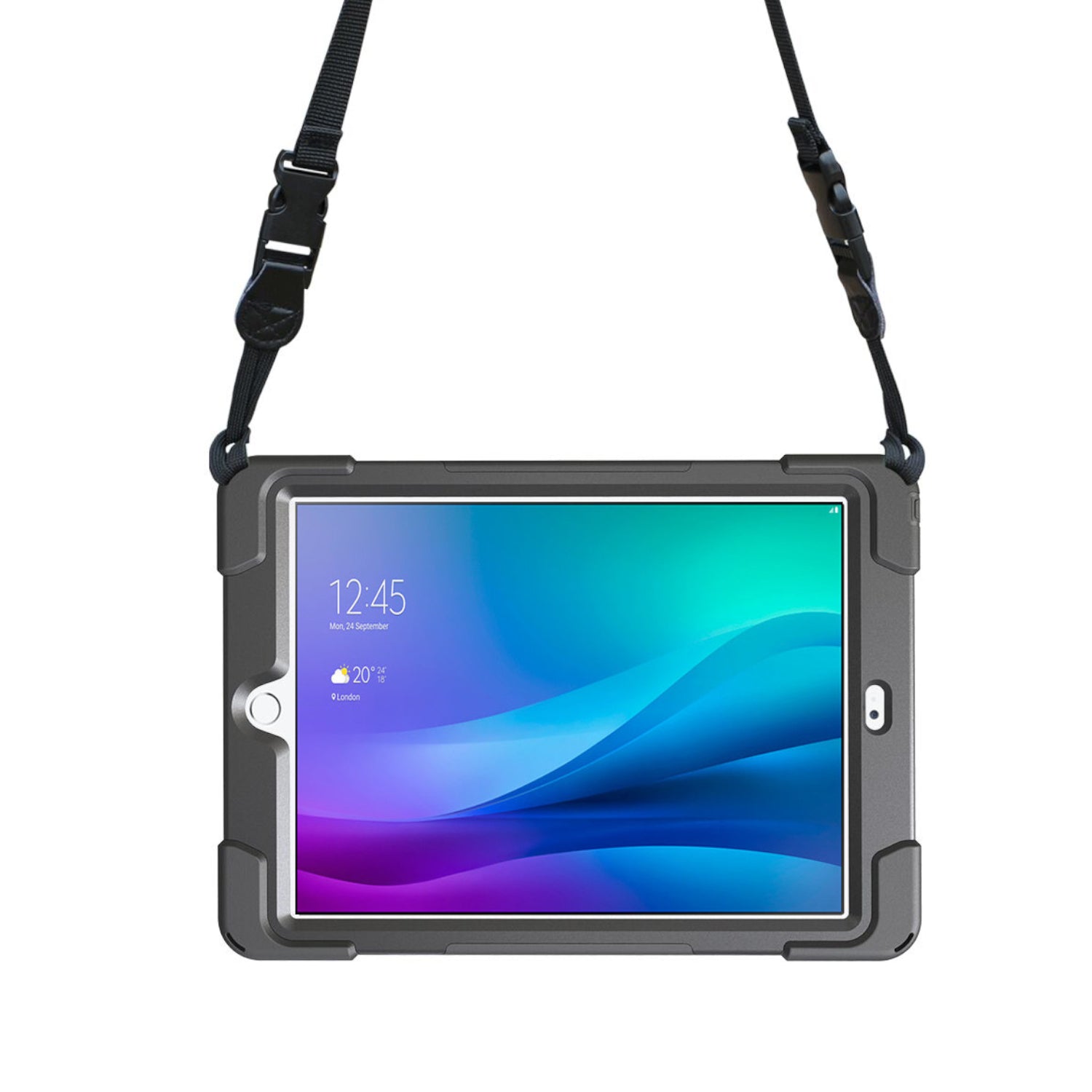Port Designs Pro Shock 360 Rugged Protective and Rotative Folio for Samsung Galaxy Tab A9+ - Black - Stellar Technologies